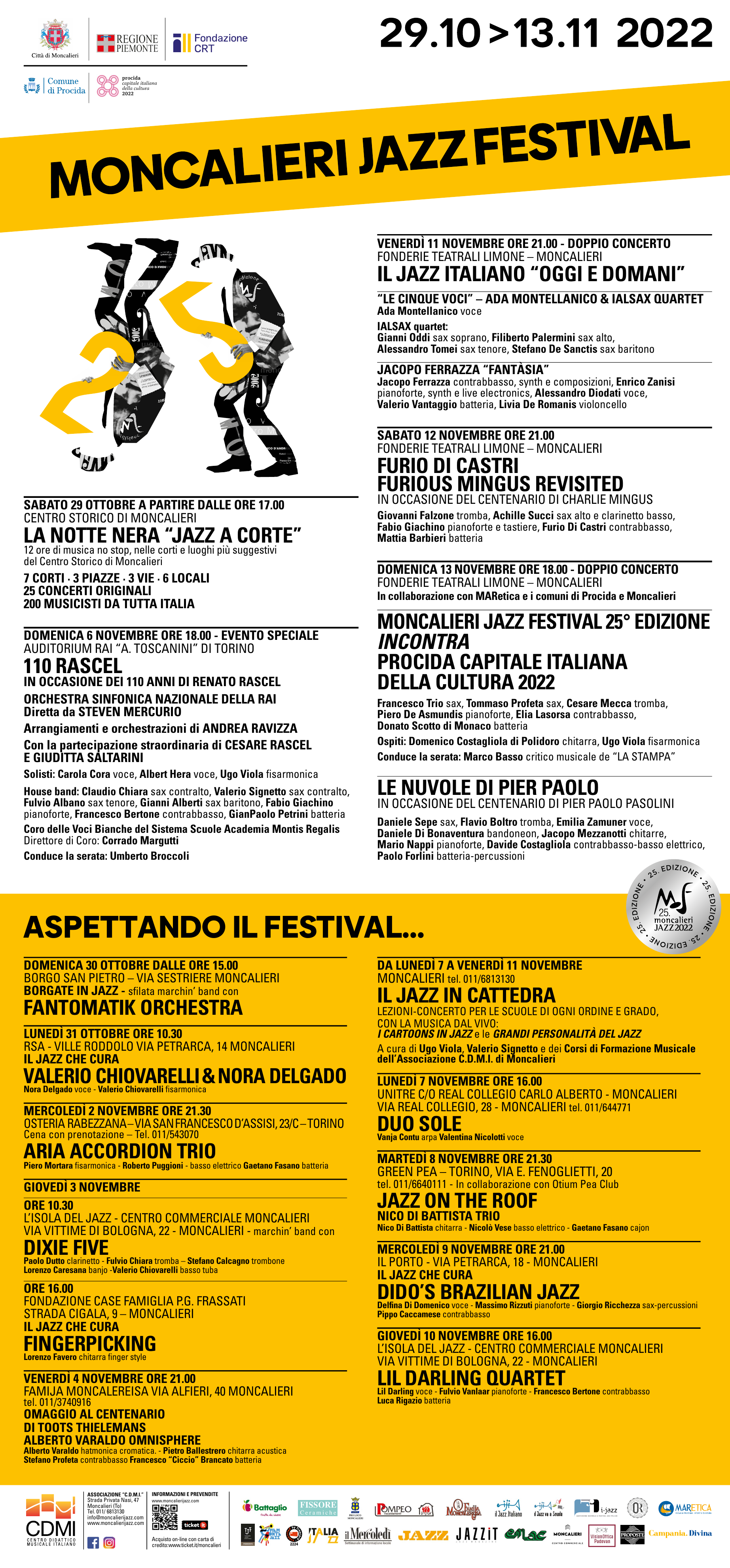 Moncalieri Jazz Festival - XXV Edizione dal 29.10 al 13.11.2022